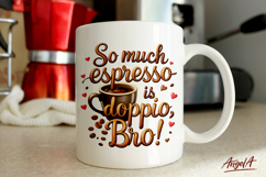 Funny coffee quotes, coffee mug sublimation, coffee clipart Product Image 1