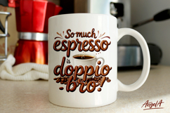 Funny coffee quotes, coffee mug sublimation, coffee clipart Product Image 1