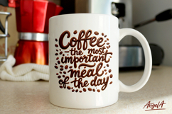 Coffee mug sublimation design, coffee quotes, Coffee clipart Product Image 1