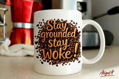 Coffee mug sublimation design, coffee quotes, Coffee clipart Product Image 1