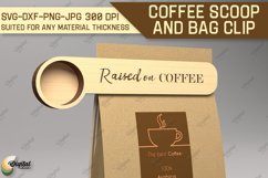Coffee Scoop And Bag Clip SVG. Coffee Scoop Laser Cut Product Image 1