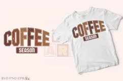 Coffee Season Weather SVG Retro Coffee Lover T-shirt Design Product Image 2
