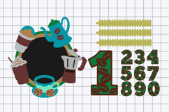 Coffee cake topper 3D SVG Product Image 2