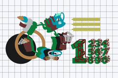 Coffee cake topper 3D SVG Product Image 3