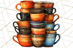 Coffee Shop Clip Art, Cafe Life, People Art PNG Graphics Product Image 2