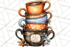 Coffee Shop Clip Art, Cafe Life, People Art PNG Graphics Product Image 4