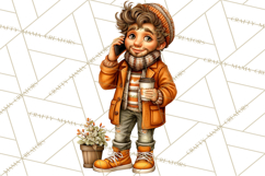 Coffee Shop Clip Art, Cafe Life, People Art PNG Graphics Product Image 3