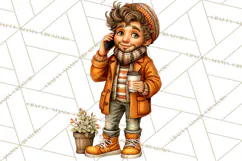 Coffee Shop Clip Art, Cafe Life, People Art PNG Graphics Product Image 3