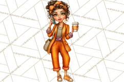 Coffee Shop Clip Art, Cafe Life, People Art PNG Graphics Product Image 4