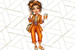 Coffee Shop Clip Art, Cafe Life, People Art PNG Graphics Product Image 4