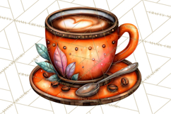 Coffee Shop Clip Art, Cafe Life, People Art PNG Graphics Product Image 2