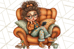 Coffee Shop Clip Art, Cafe Life, People Art PNG Graphics Product Image 5