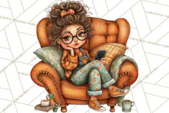 Coffee Shop Clip Art, Cafe Life, People Art PNG Graphics Product Image 5