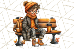 Coffee Shop Clip Art, Cafe Life, People Art PNG Graphics Product Image 2