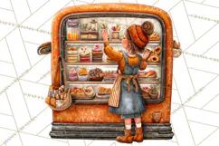 Coffee Shop Clip Art, Cafe Life, People Art PNG Graphics Product Image 5