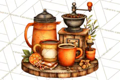 Coffee Shop Clip Art, Cafe Life, People Art PNG Graphics Product Image 5