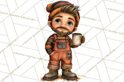 Coffee Shop Clip Art, Cafe Life, People Art PNG Graphics Product Image 3