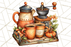 Coffee Shop Clip Art, Cafe Life, People Art PNG Graphics Product Image 5