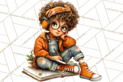 Coffee Shop Clip Art, Cafe Life, People Art PNG Graphics Product Image 2