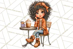 Coffee Shop Clip Art, Cafe Life, People Art PNG Graphics Product Image 3