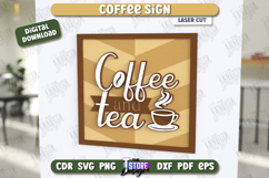 Coffee Sign Laser Cut| Coffee House |Coffee Shop |Wall Decor Product Image 1