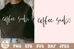 Coffee snob Svg Png, Coffee Snob SVG, Coffee Helps svg Product Image 2