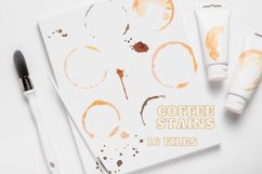 Watercolor coffee stains and splashes, Cup rings clipart Product Image 1