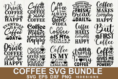 Coffee SVG Bundle | Funny Caffeine Quote for Coffee Lovers Product Image 1