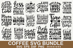 Coffee SVG Bundle | Funny Caffeine Quote for Coffee Lovers Product Image 1
