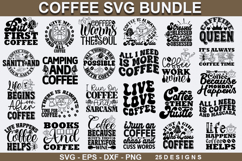 Coffee SVG Bundle - Coffee Bundle ,Funny Coffee Design Product Image 1