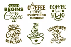 The Coffee Lovers SVG - Fun and Cute Coffee Sayings SVGs Product Image 2