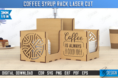 Coffee Syrup Rack | Desktop Organizer |Coffee Shop Organizer Product Image 1