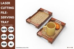 Coffee & tea serving tray svg laser cut & glowforge craft Product Image 2