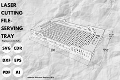 Coffee & tea serving tray svg laser cut & glowforge craft Product Image 3