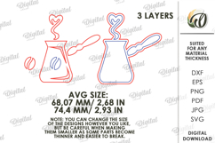 Coffee Tiered Tray Decor Lasercut. Kitchen Decor SVG Product Image 7