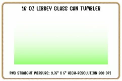 Ombre Summe 16oz Libby Glass Can Tumbler Wrap Product Image 2