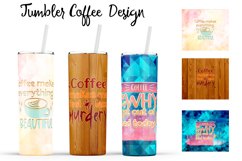 Coffee Quotes Tumblers| 20 Oz Tumbler| Tumbler Wrap Template Product Image 12