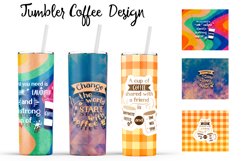 Coffee Quotes Tumblers| 20 Oz Tumbler| Tumbler Wrap Template Product Image 17