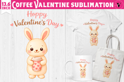 Cute Valentine's sublimation | Valentines Coffee Print Product Image 1