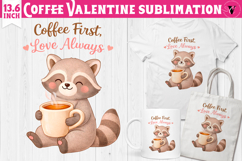 Cute Valentine's sublimation | Valentines Coffee Print Product Image 1