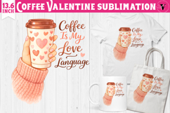 Cute Valentine's sublimation | Valentines Coffee Print Product Image 1