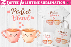 Cute Valentine's sublimation | Valentines Coffee Print Product Image 1