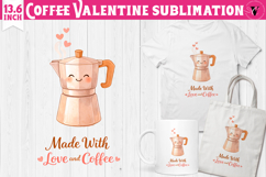 Cute Valentine's sublimation | Valentines Coffee Print Product Image 1