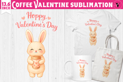 Cute Valentine's sublimation | Valentines Coffee Print Product Image 1