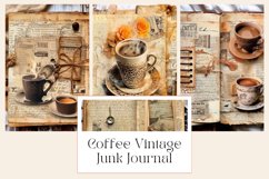 Coffee Vintage Junk Journal Page Product Image 1