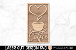 Coffee Wall Art SVG Laser Cut Product Image 2