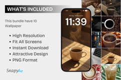 Aesthetic Coffee Cozy iphone Desktop Wallpaper Pack Product Image 7
