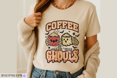 Halloween Coffee Hand-drawn SVG PNG T-shirt Design Product Image 3
