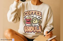 Halloween Coffee Hand-drawn SVG PNG T-shirt Design Product Image 4