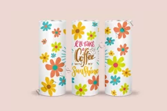 coffee with my sunshine skinny tumbler sublimation design for 20oz and 30oz skinny tumbler sublimation wrap